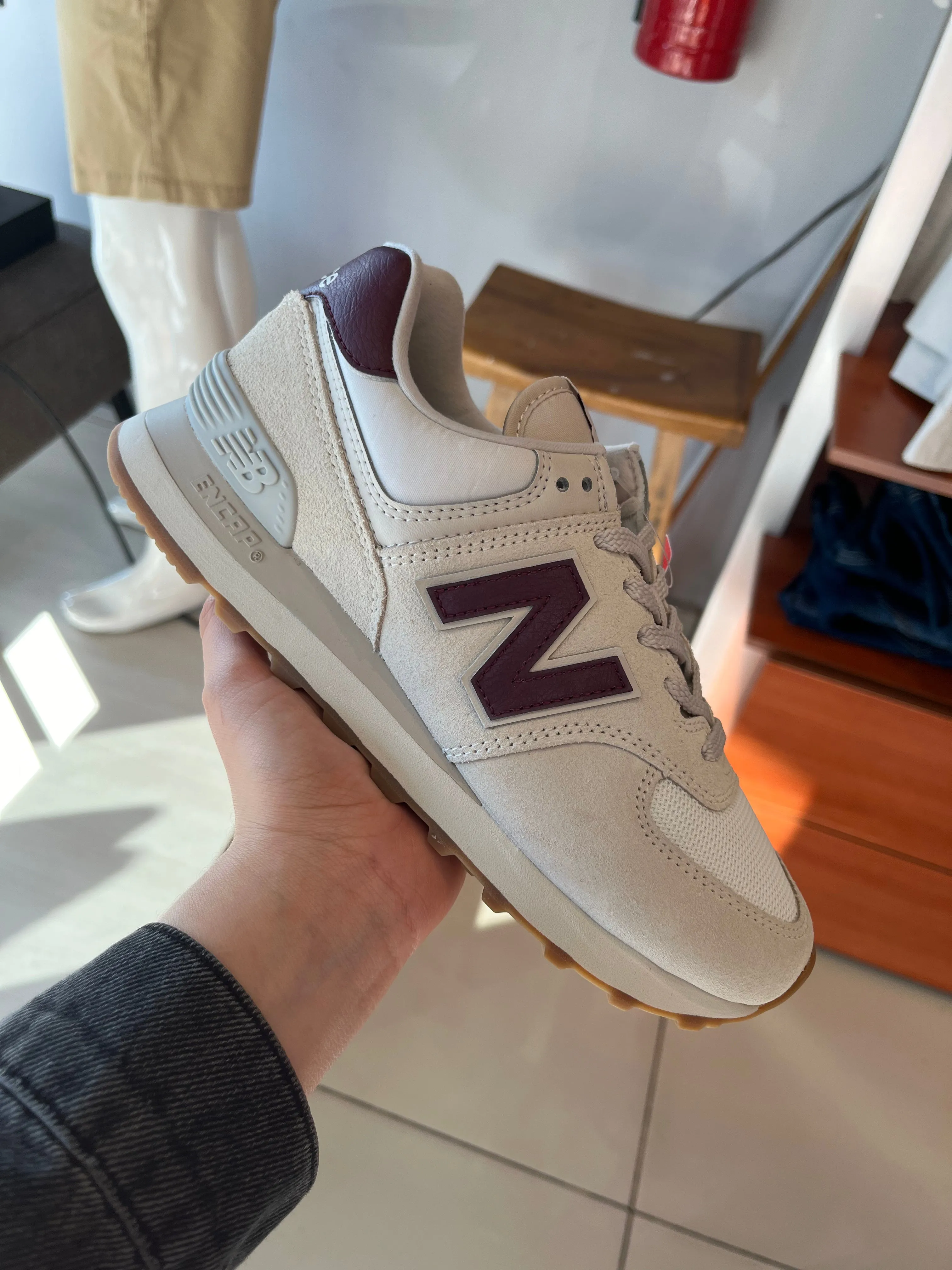 New balance 574 dama khaki ocre