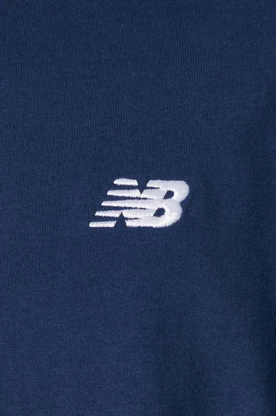 New Balance cotton t-shirt Small Logo men’s navy blue color MT41509NNY