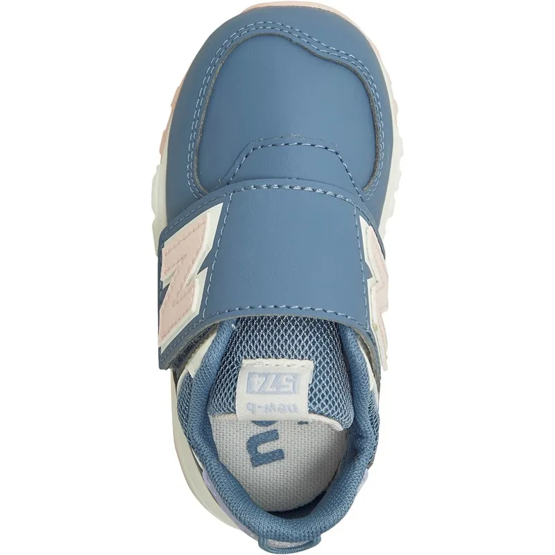 New Balance Infant Girls 574 Hook And Loop Trainers Mercury Blue