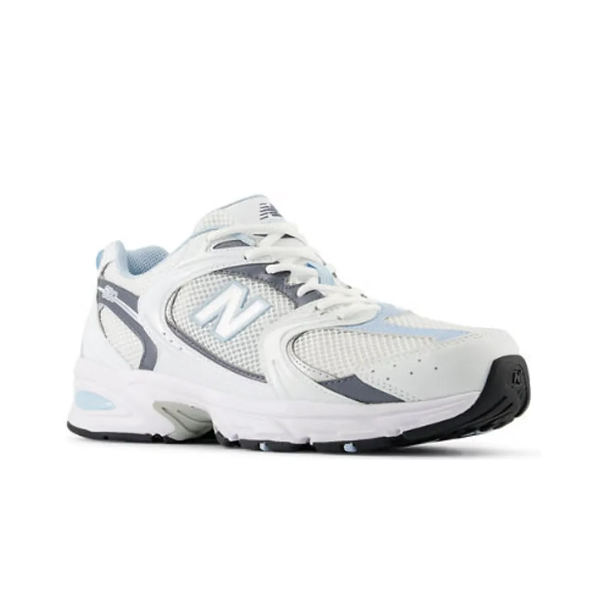 New Balance Mens 530 Running Sneakers MR530RA White/Light Chrome/Blue