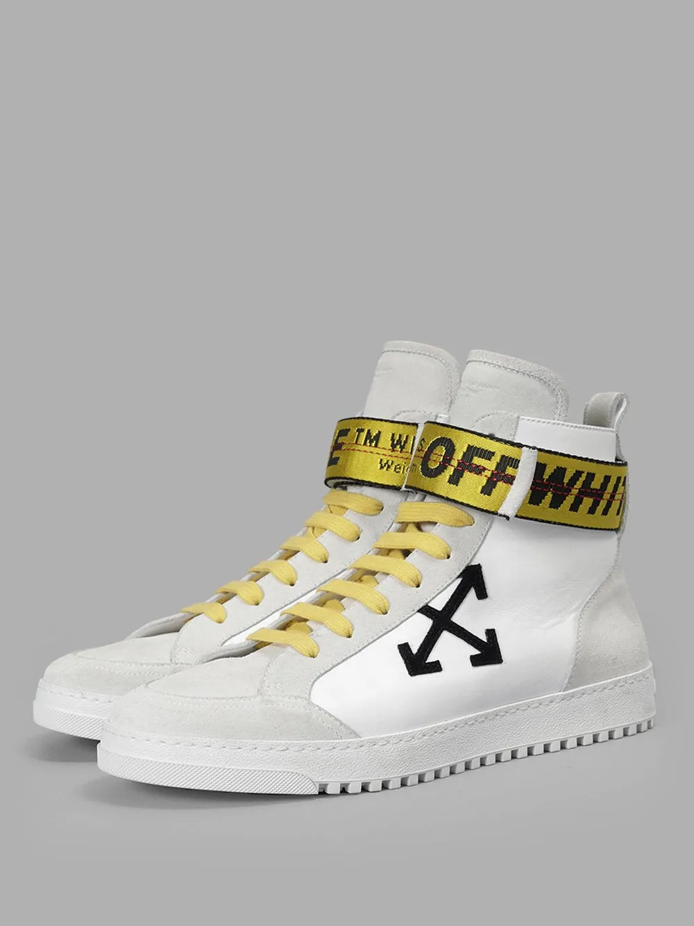 OFF-WHITE High-Top Sneakers White