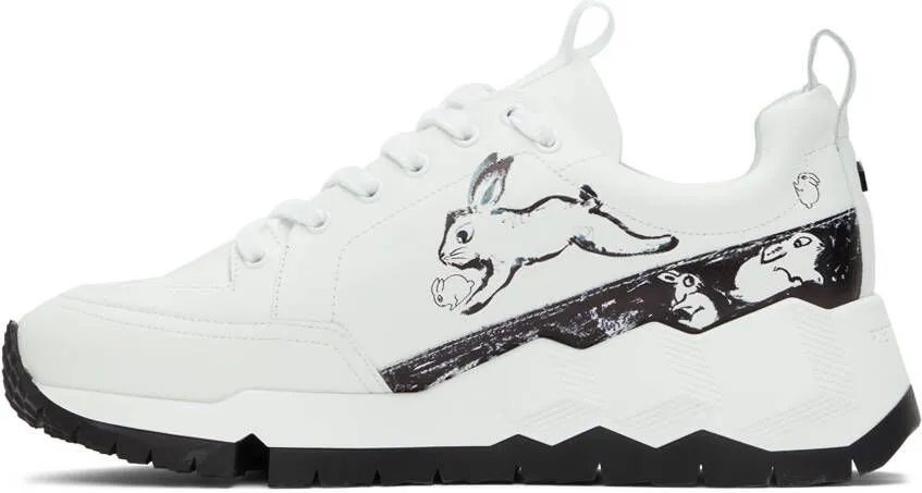 Pierre Hardy Shinsuke Kawahara Editon White Usagi Street Life Sneakers