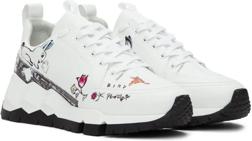 Pierre Hardy Shinsuke Kawahara Editon White Usagi Street Life Sneakers