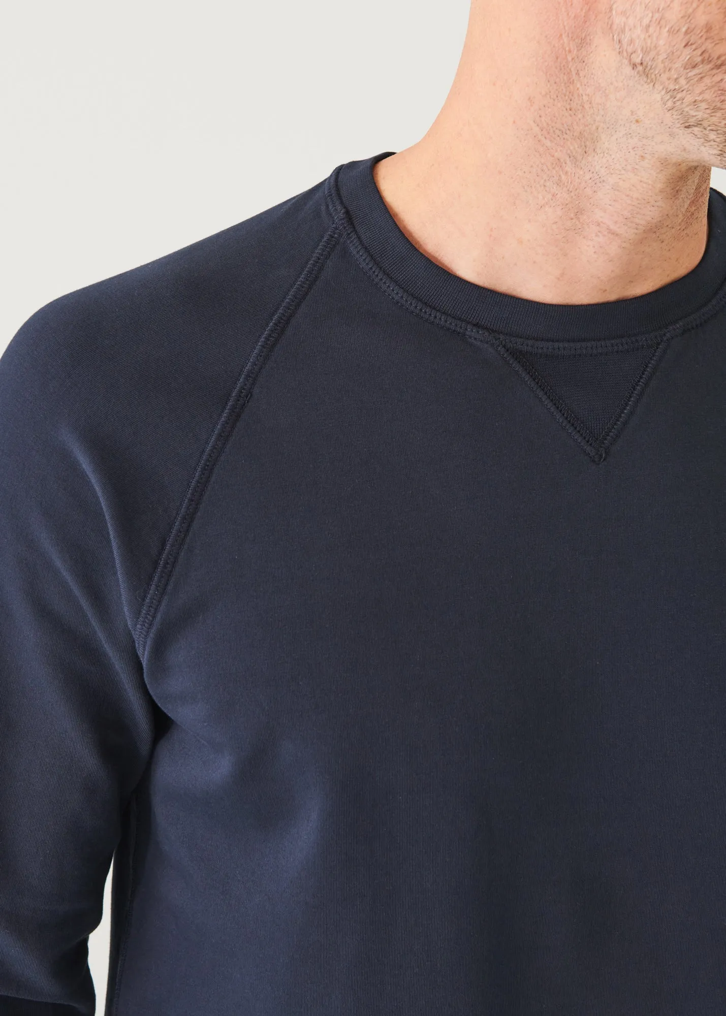 PIMA STRETCH FLEECE CREWNECK