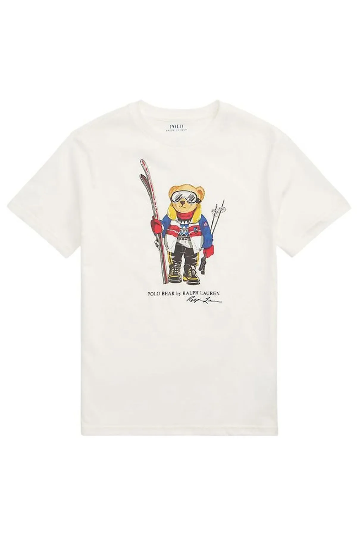 Polo Ralph Lauren Kids 5-7 Ya Erkek ocuk Polo Bear T-shirt