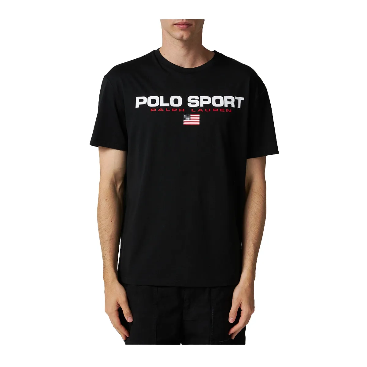 Polo Ralph Lauren Mens Sport Crew Neck T-Shirt 710750444033 Polo Black/White