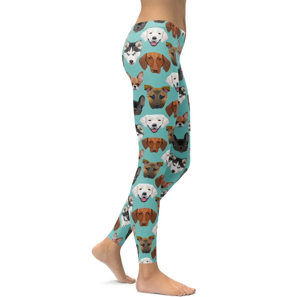 Pup Pattern Leggings