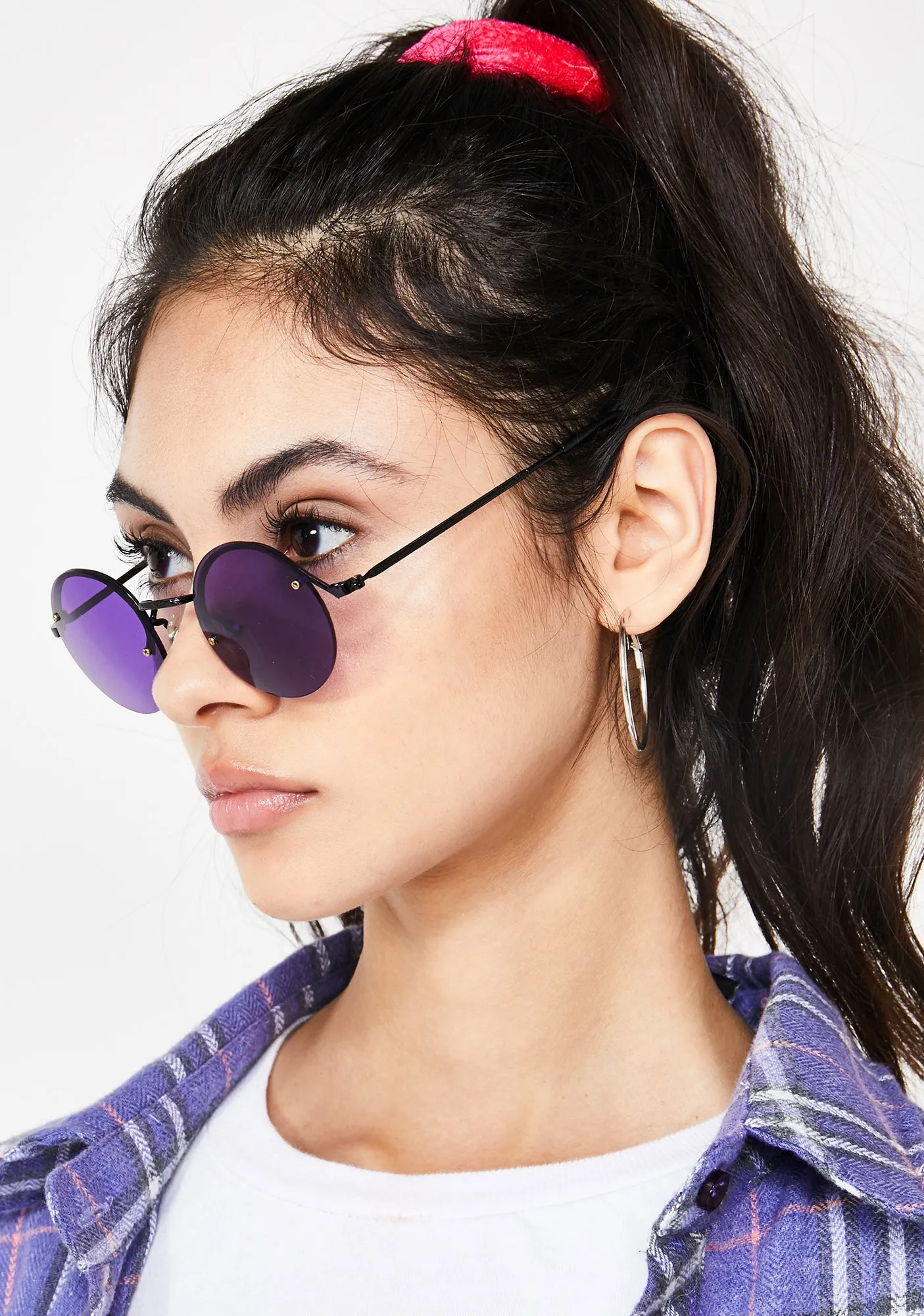 Purple Rounders Sunglasses-