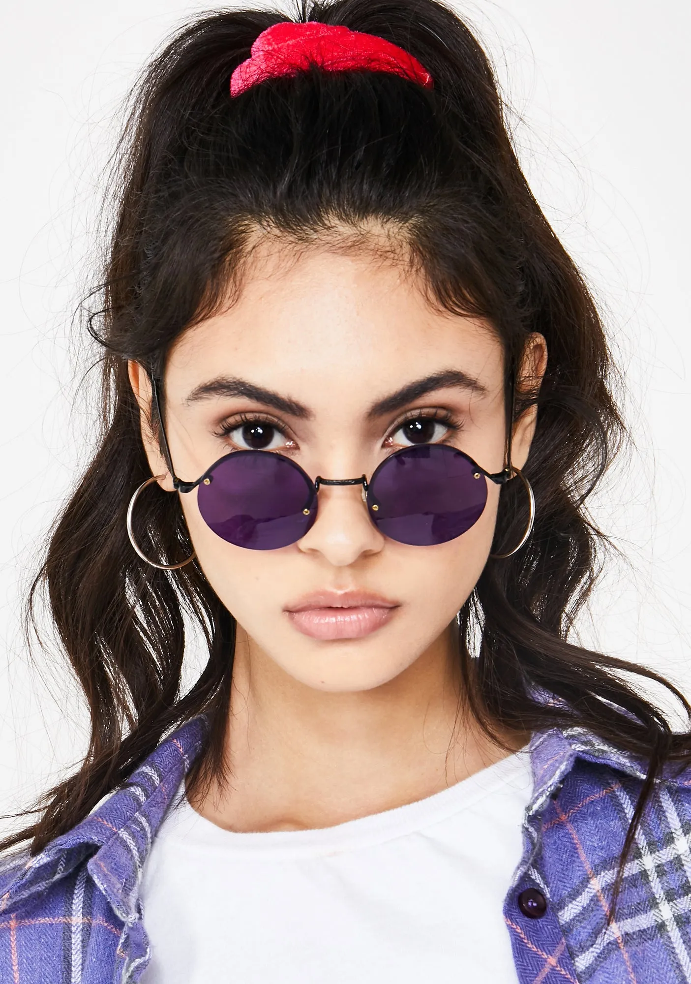 Purple Rounders Sunglasses-