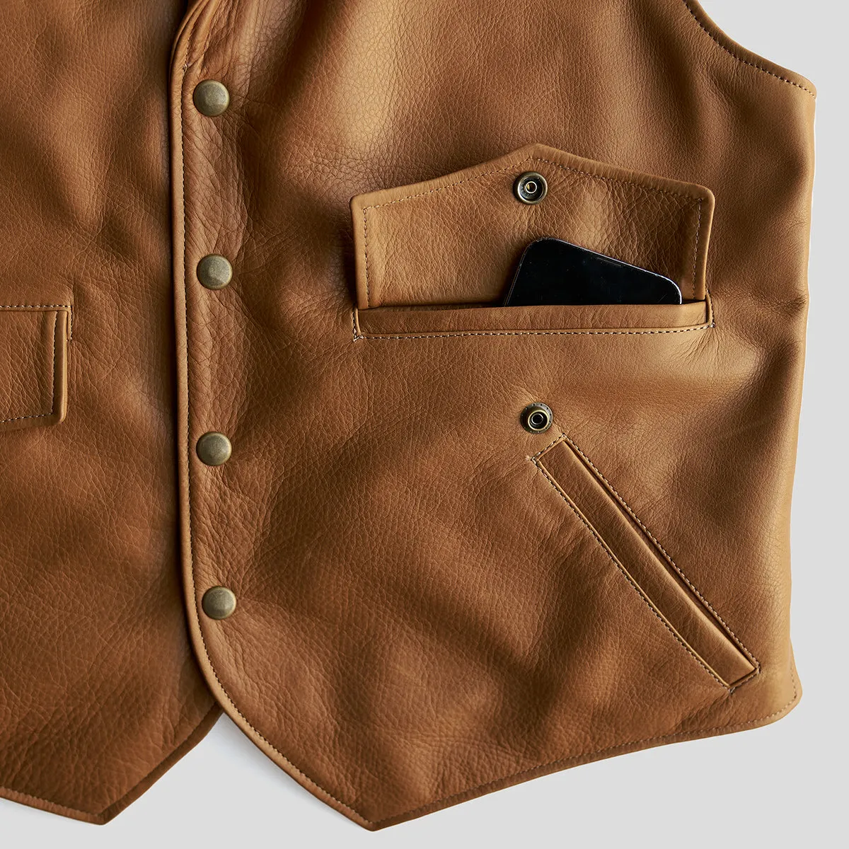 Ranch Vest No.42 | Saddle Tan