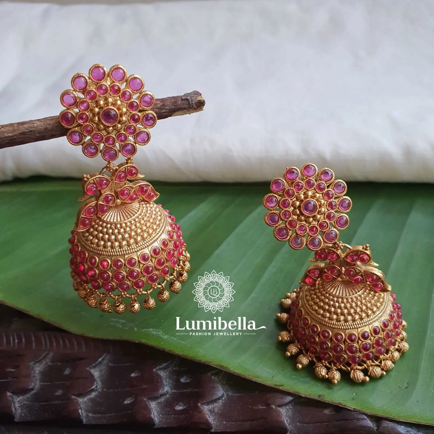 Ruby Umbrella Jhumki