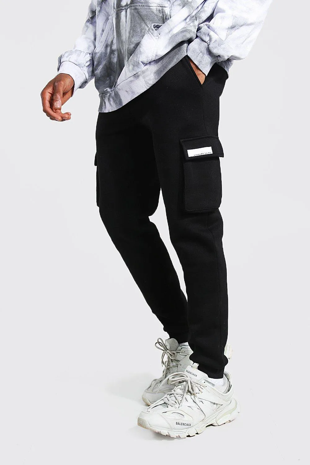 Slim Tab Cargo Pintuck Joggers