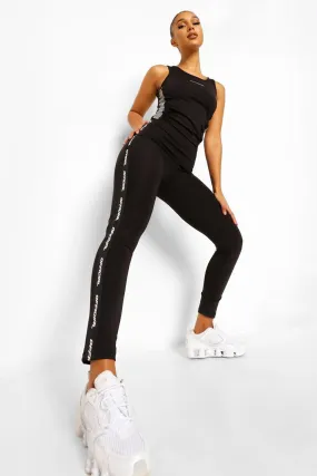 Sport Tape Side Active Leggings