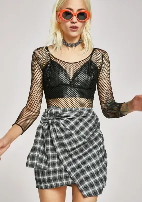 Study Buddy Plaid Skirt-