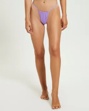 Subtitled Adjustable Skimpy Bikini Briefs Lilac