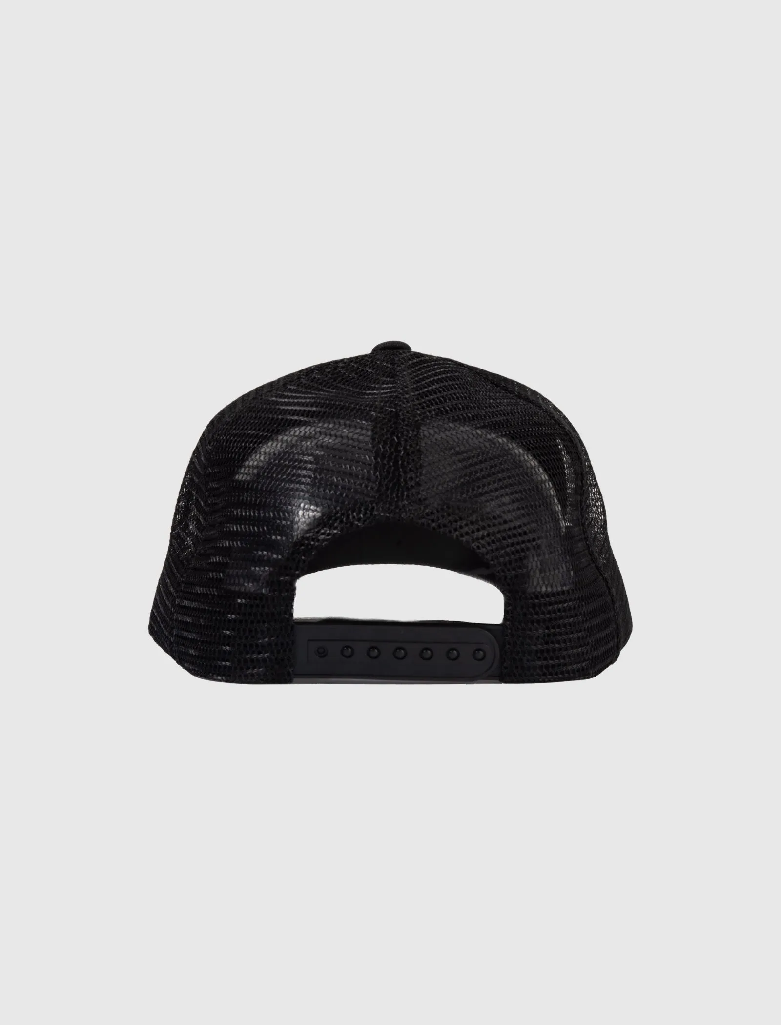 SUPERVSN WAVY LOGO TRUCKER HAT   BLACK