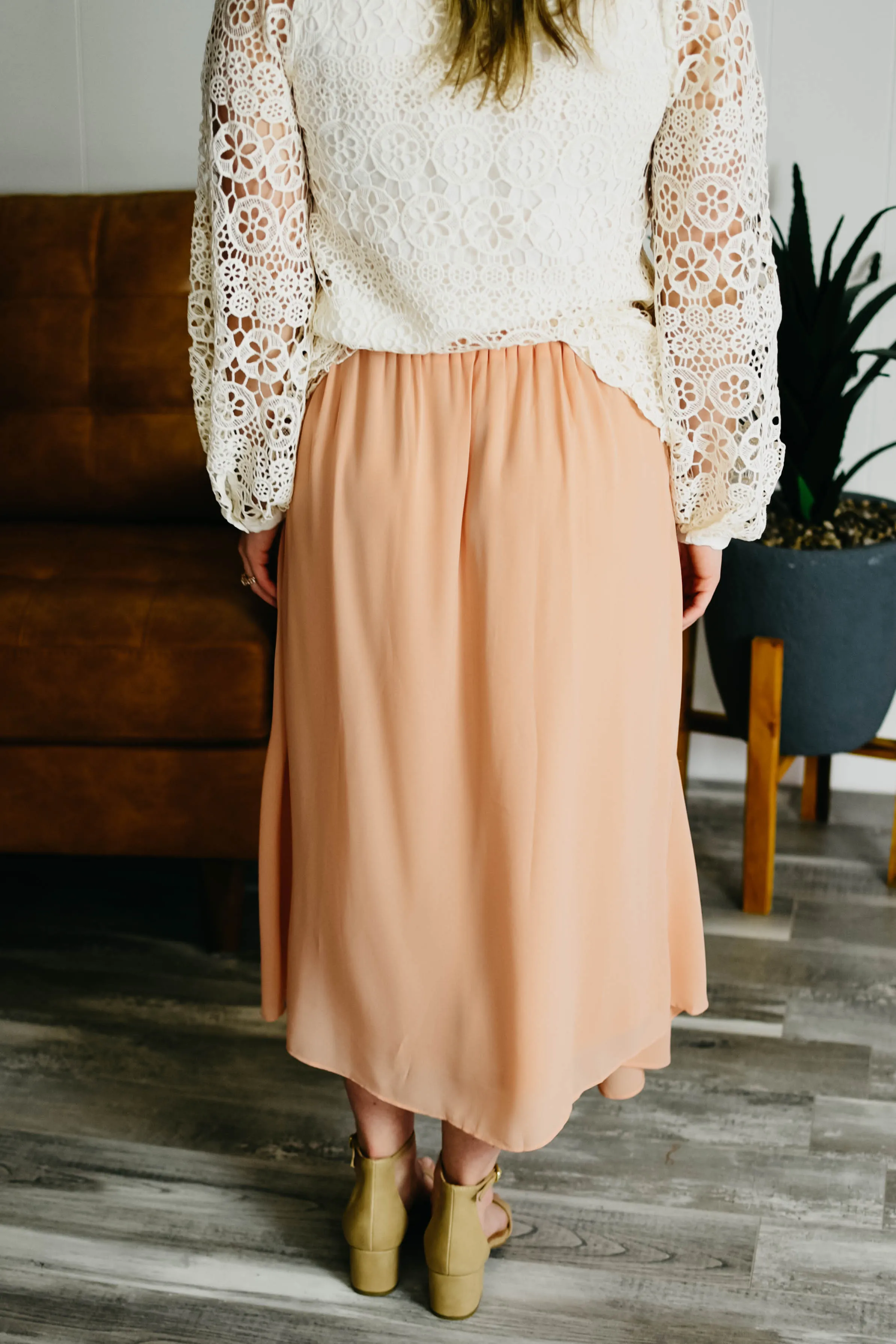 The Ally Skirt - Peach