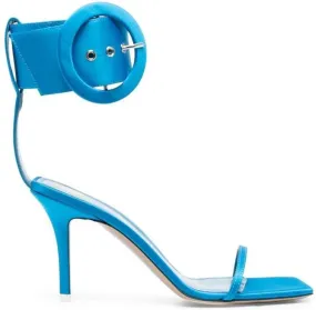 The Attico open-toe buckle-detail sandals Blue