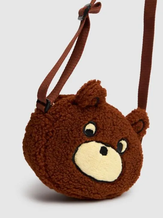 Tiny Cottons   Bear poly sherpa shoulder bag 