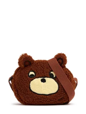 Tiny Cottons   Bear poly sherpa shoulder bag 