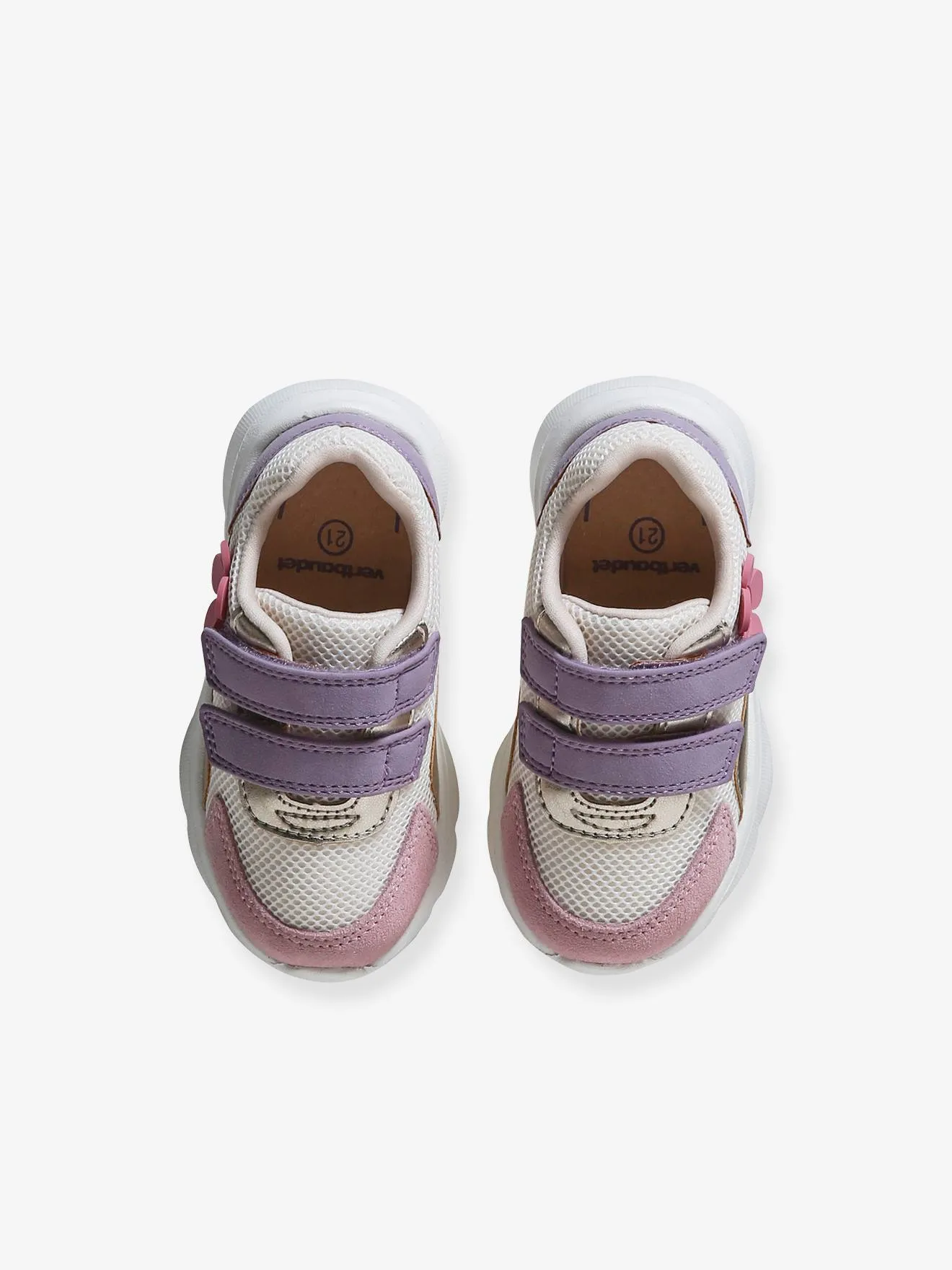 Trainers with Hook-&-Loop Straps for Babies - set pink