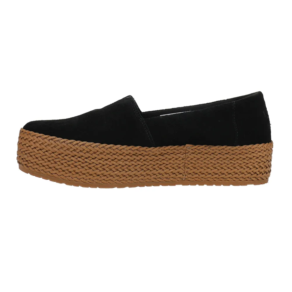 Valencia Suede Plaform Espadrille Flats