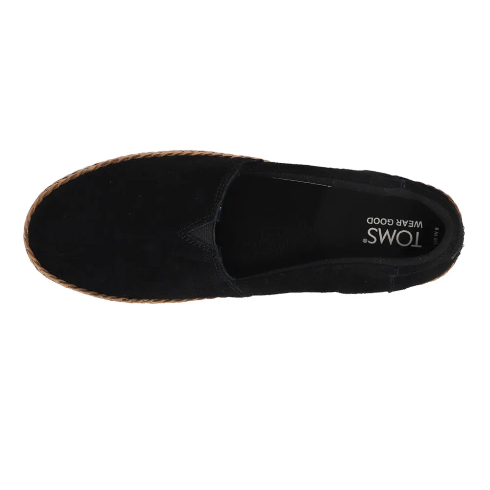 Valencia Suede Plaform Espadrille Flats