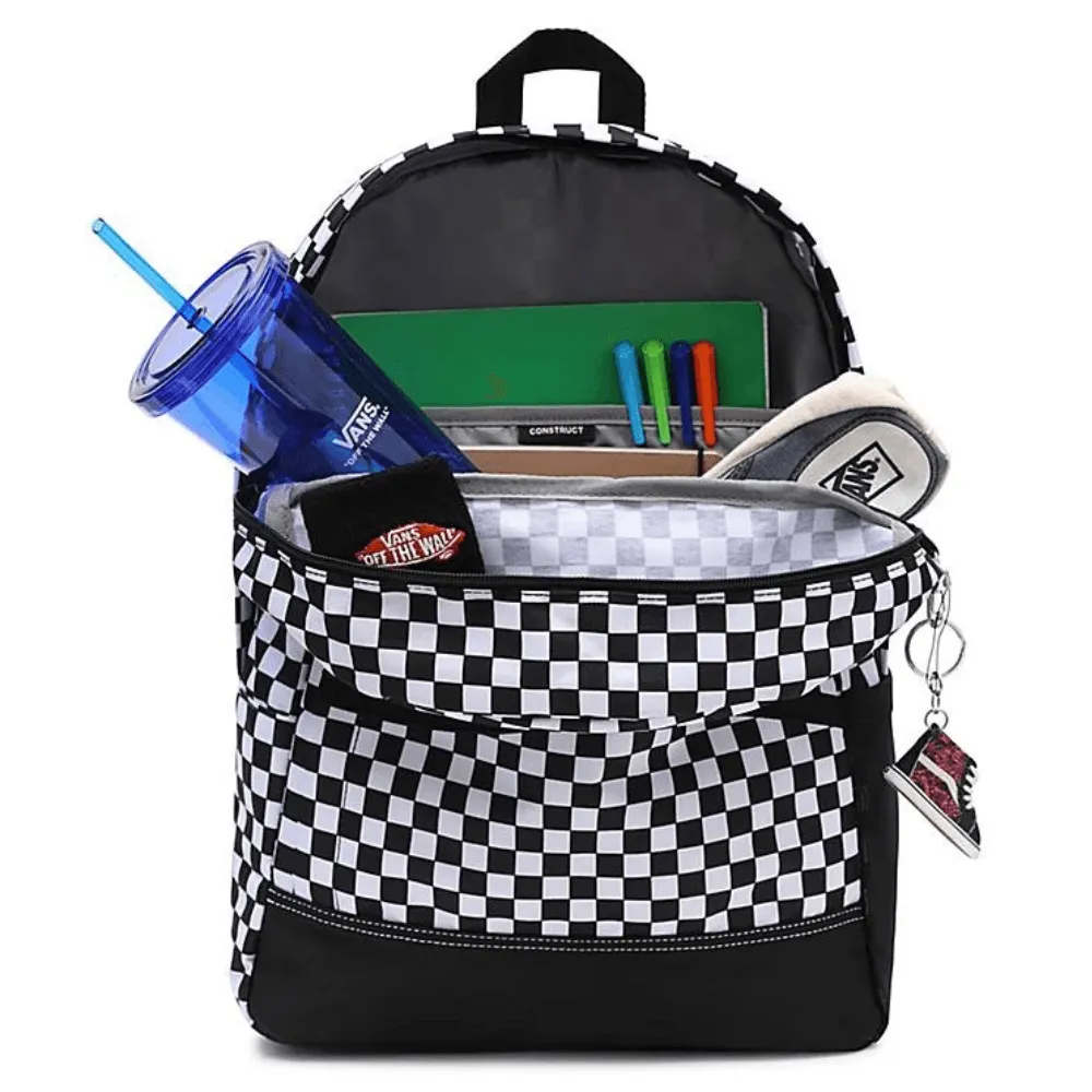 Vans Construck Skool Black and White Check Backpack