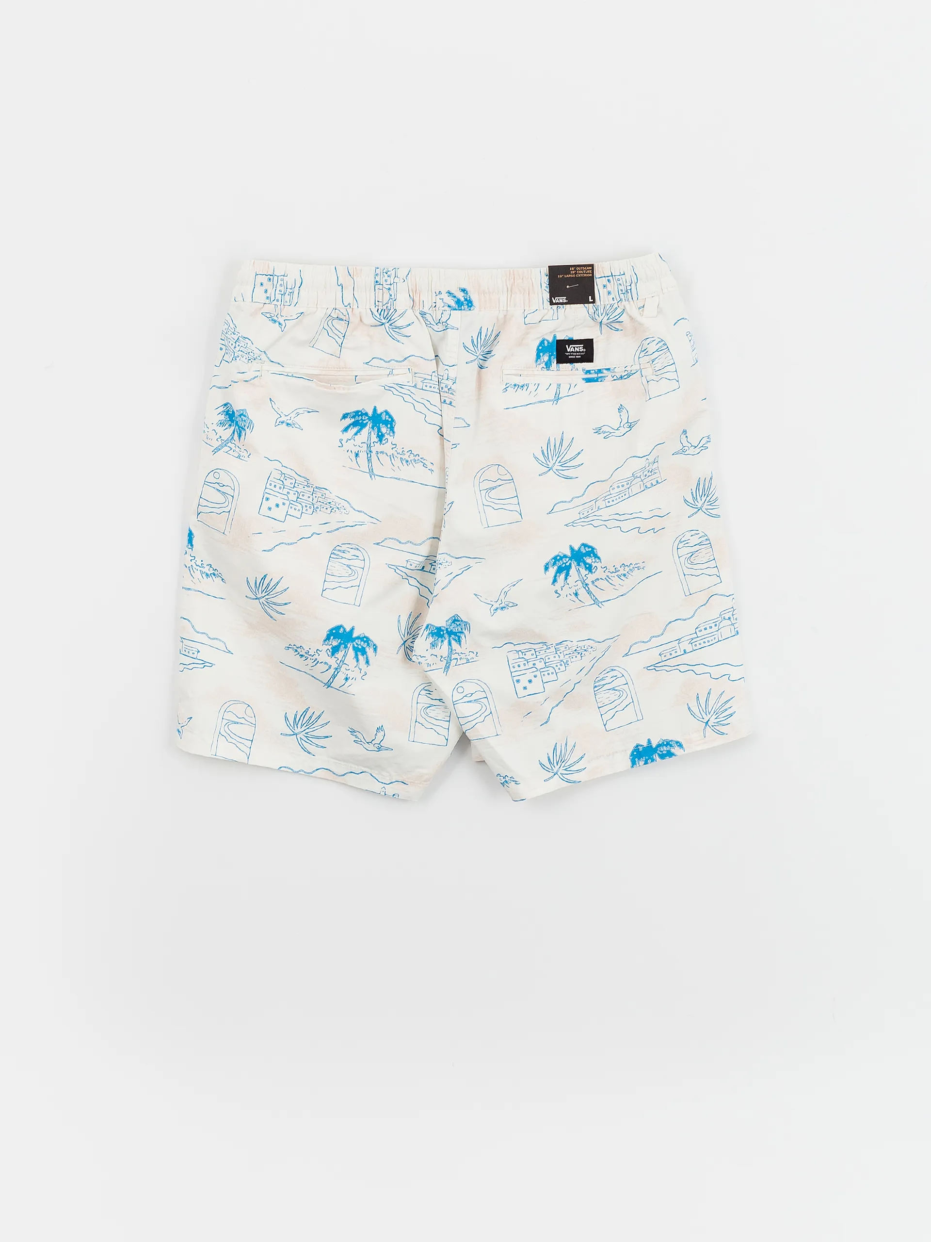 Vans Shorts Range Relaxed Elastic (marshmallow/malibu blue)