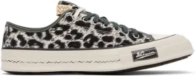 Visvim Gray Skagway Leopard Lo Sneakers