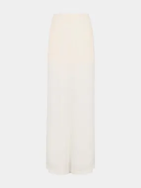 White Finistrini See-Through Trousers