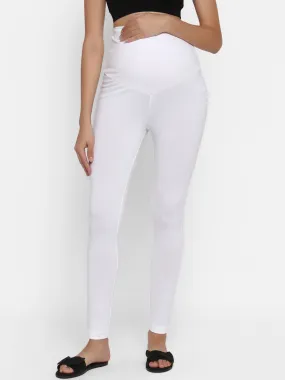 White Maternity Leggings