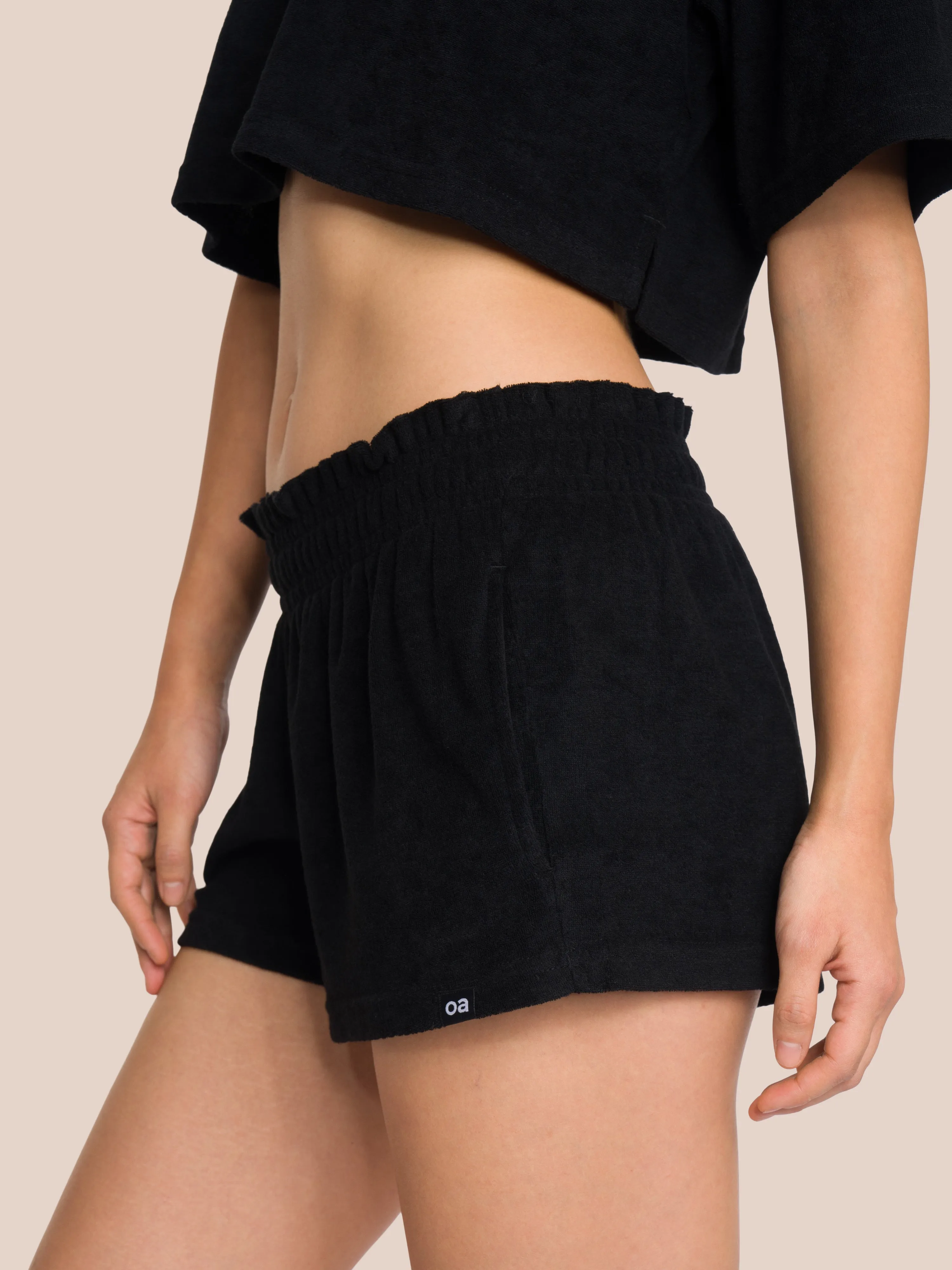 Willow Polo Short Set - Black