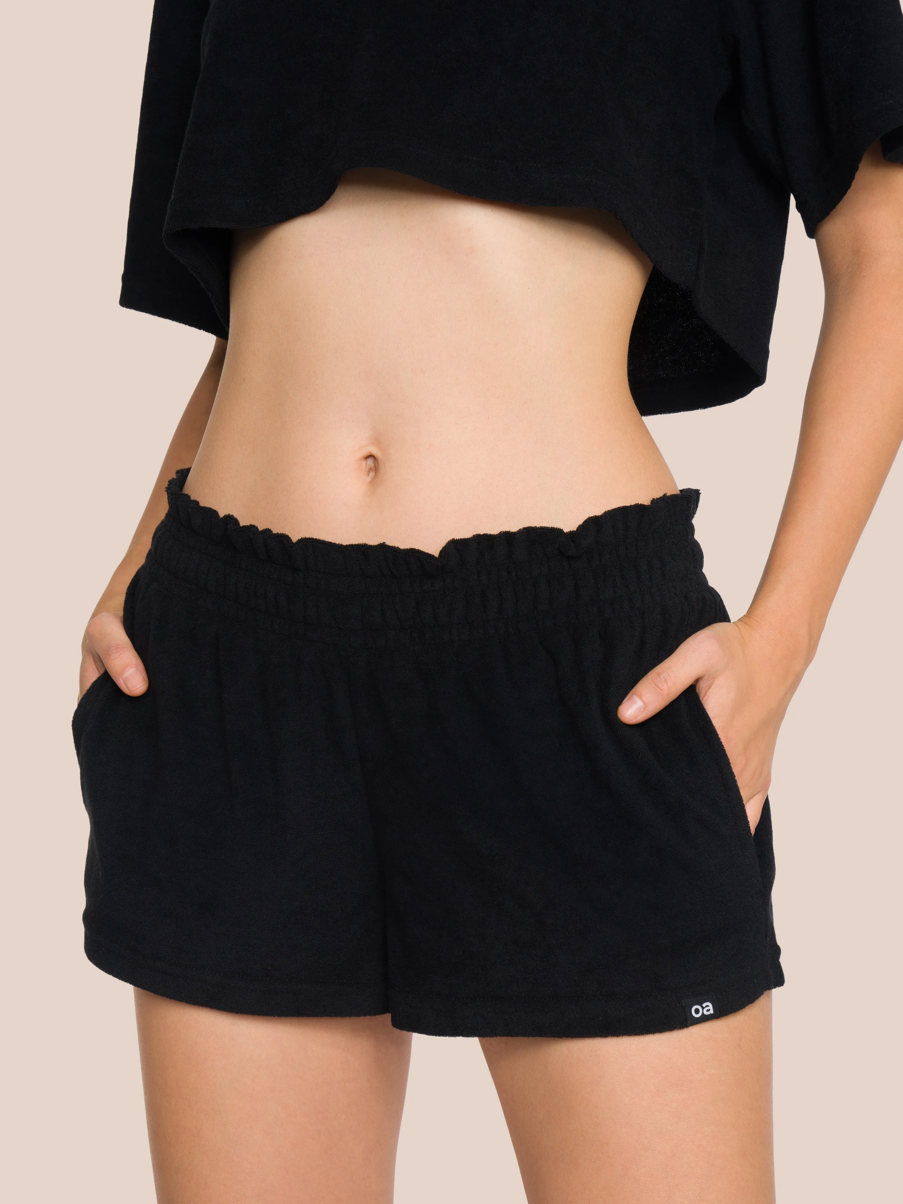 Willow Polo Short Set - Black