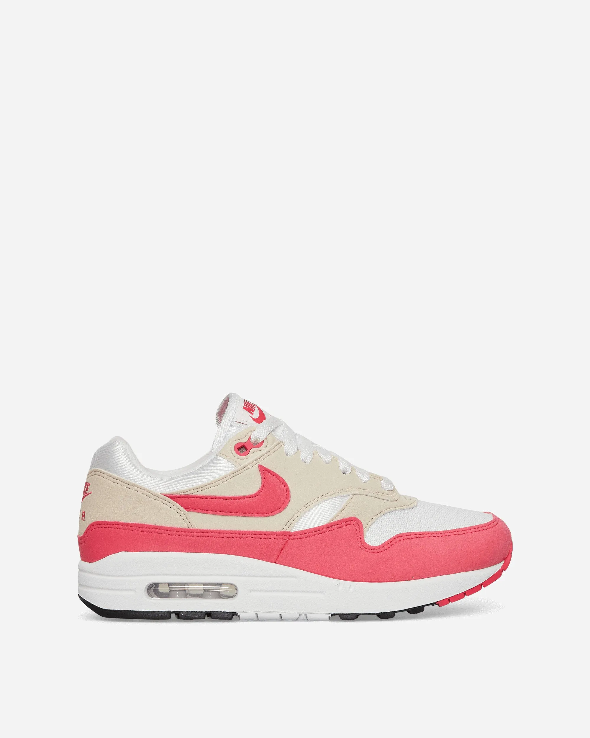 WMNS Air Max 1 Sneakers White / Aster Pink / Light Orewood Brown