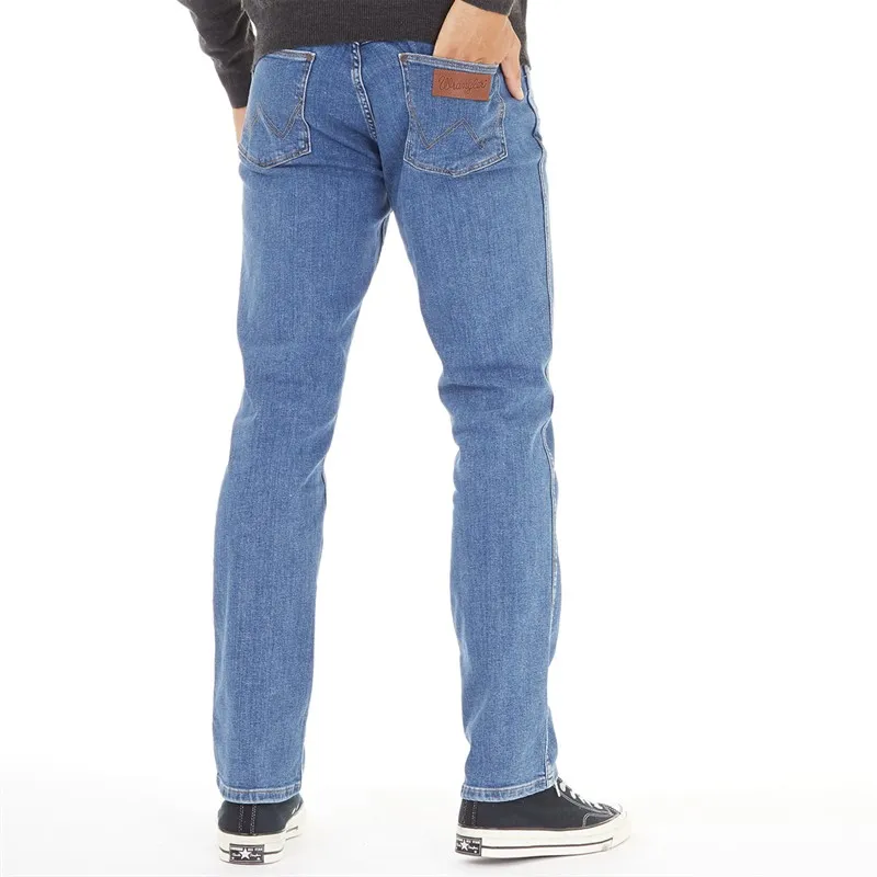 Wrangler Mens Greensboro Straight Fit Jeans Alive