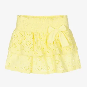 Yellow Broderie Anglaise Skirt