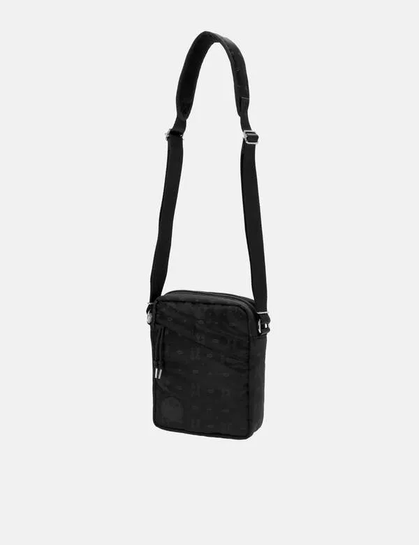 Yoshida and Co Monogram Vertical Shoulder Bag - Black