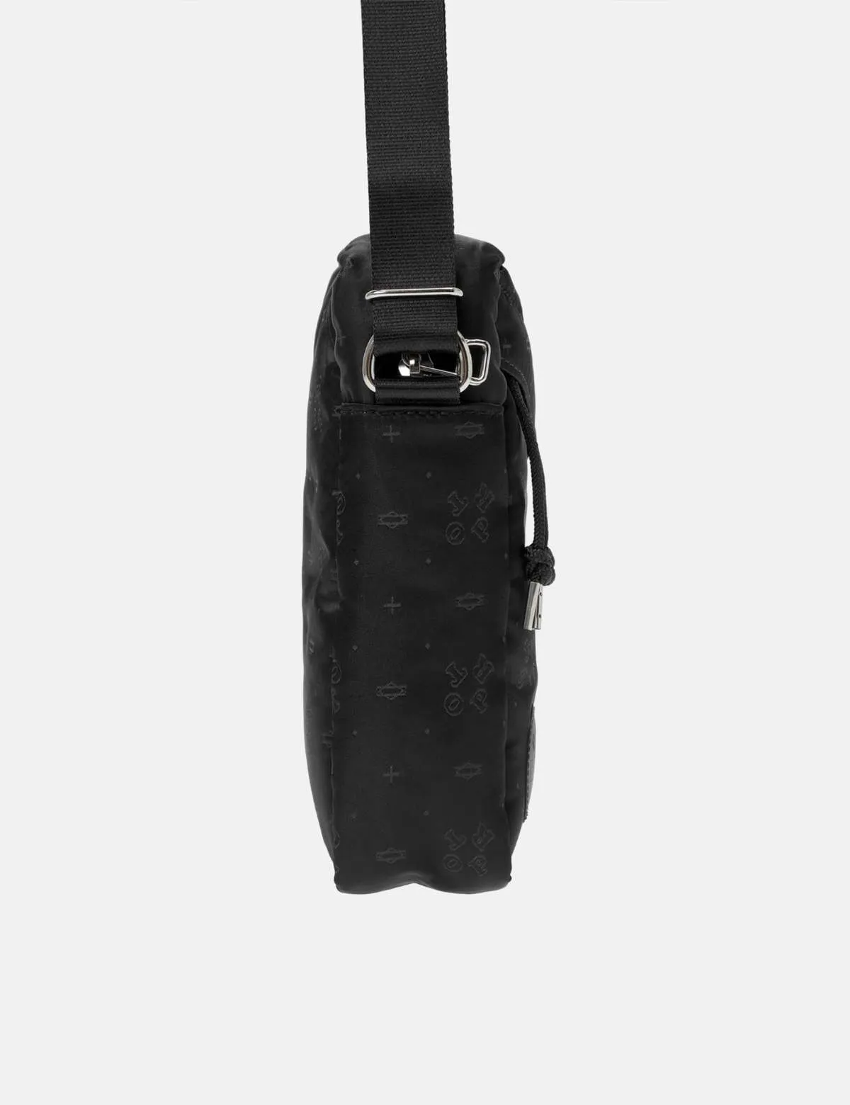 Yoshida and Co Monogram Vertical Shoulder Bag - Black