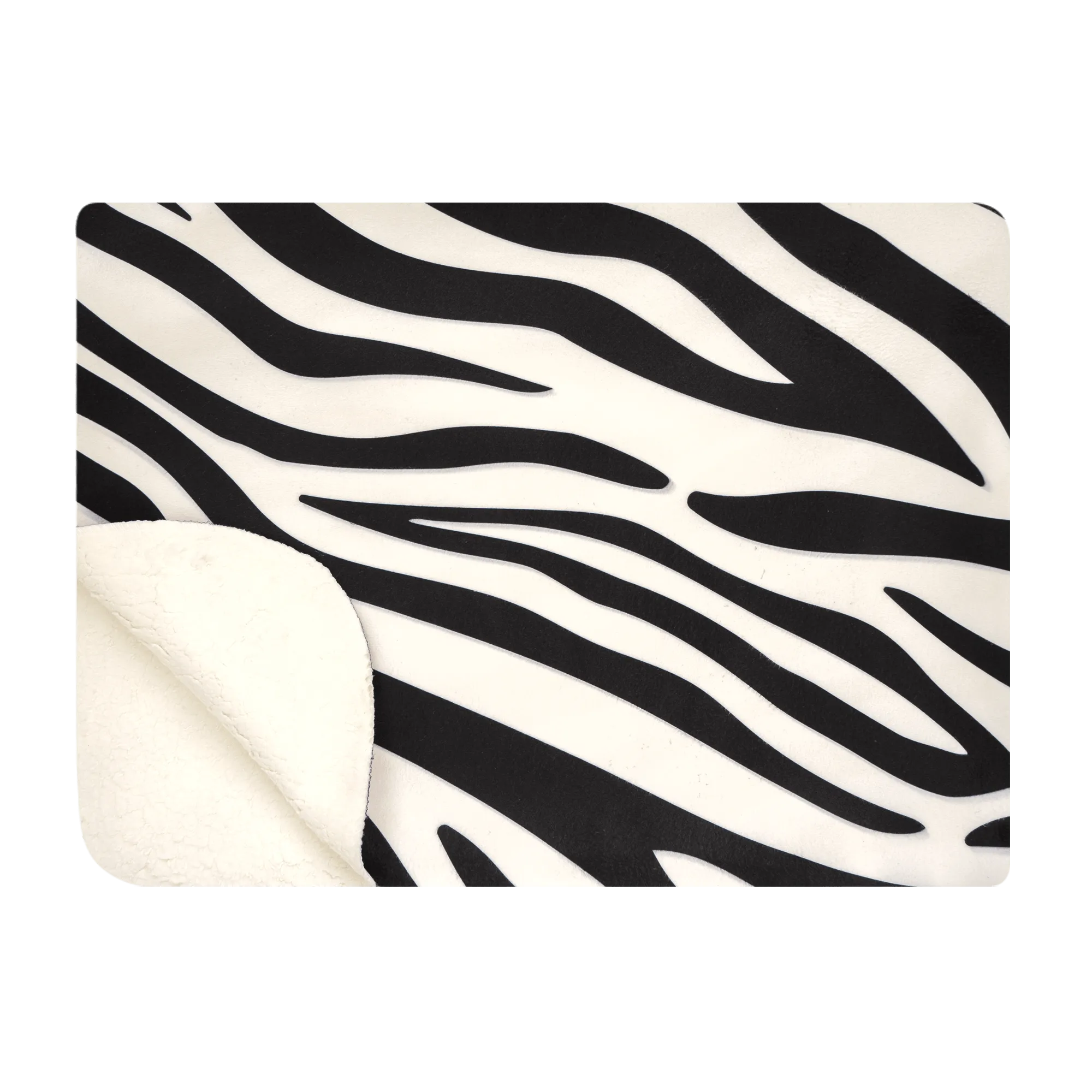 Zebra Crossing - Luxury Sherpa Fleece Blanket