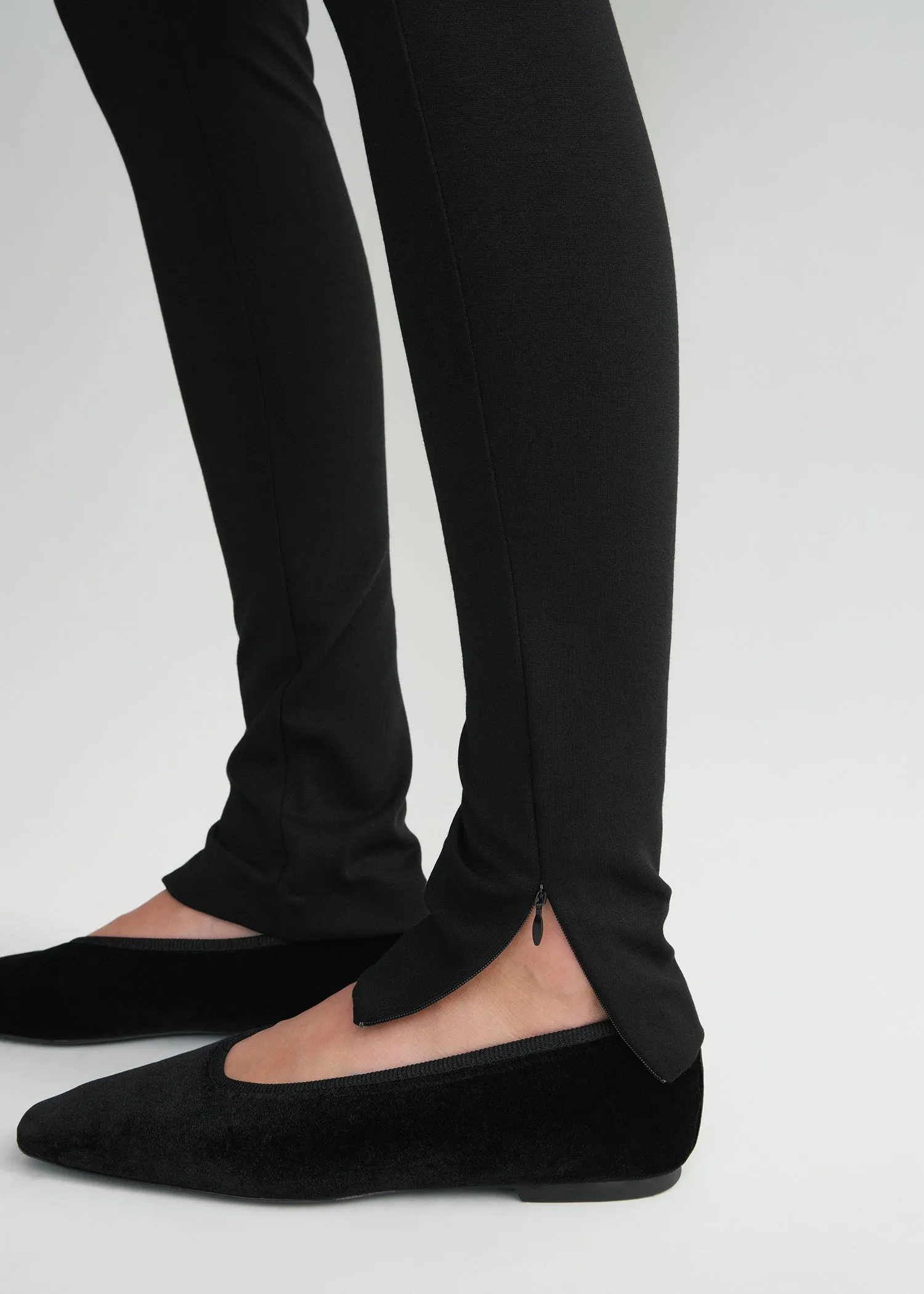 Zip leggings black